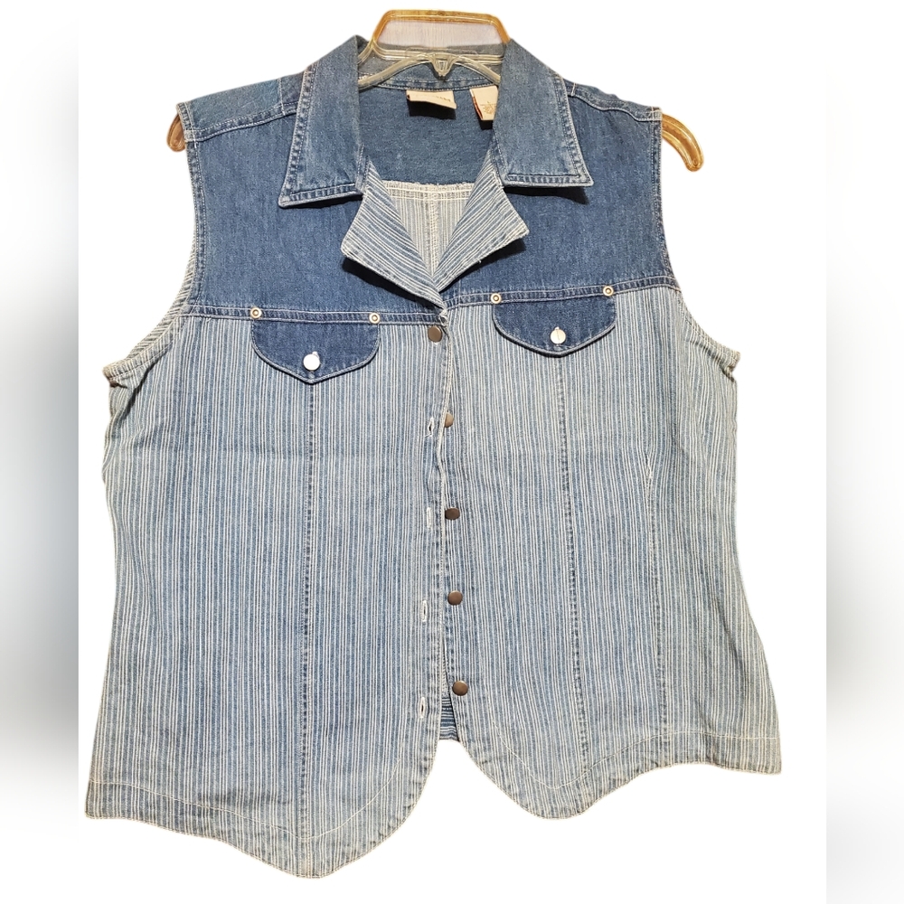 Crossroads denim vintage vest